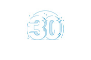 Anniversary 30. 3d number thirty, a Decorative Illustration by Sunny (Thumbnail 2 of 2)