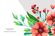 Spring flowers, watercolor clipart, an Illustration by Valin Malin (Thumbnail 4 of 14)