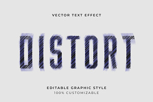 Distorted Glitch Text Effect, a Templates & Theme by studiogstock