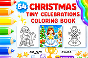 Christmas Tiny Celebrations Coloring, an Animal Illustration by Design Zone (Thumbnail 1 of 5)