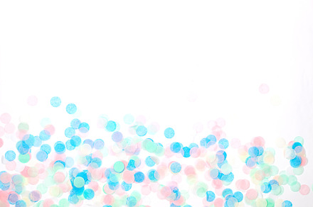 Colorful paper assorted confetti on white, a Background Photo by vimart