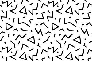 seamless pattern 80s. Vector.