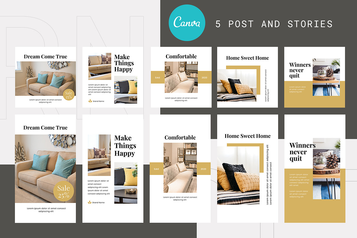 Canva Instagram Template Furnita, a Social Media Template by Lythcreative (Photo 4 of 6)