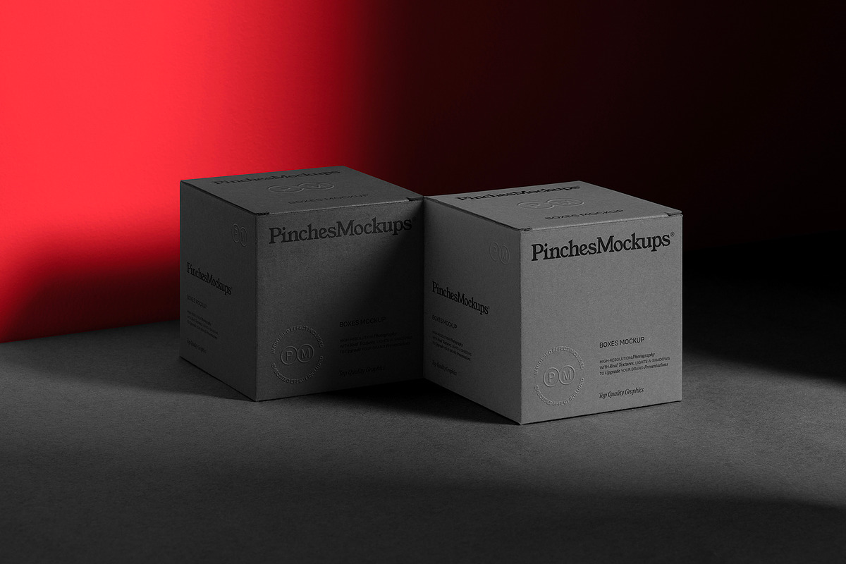 Embossed Boxes Mockup PMBM20, a Packaging Mockup by PinchesMockups© (Photo 3 of 5)