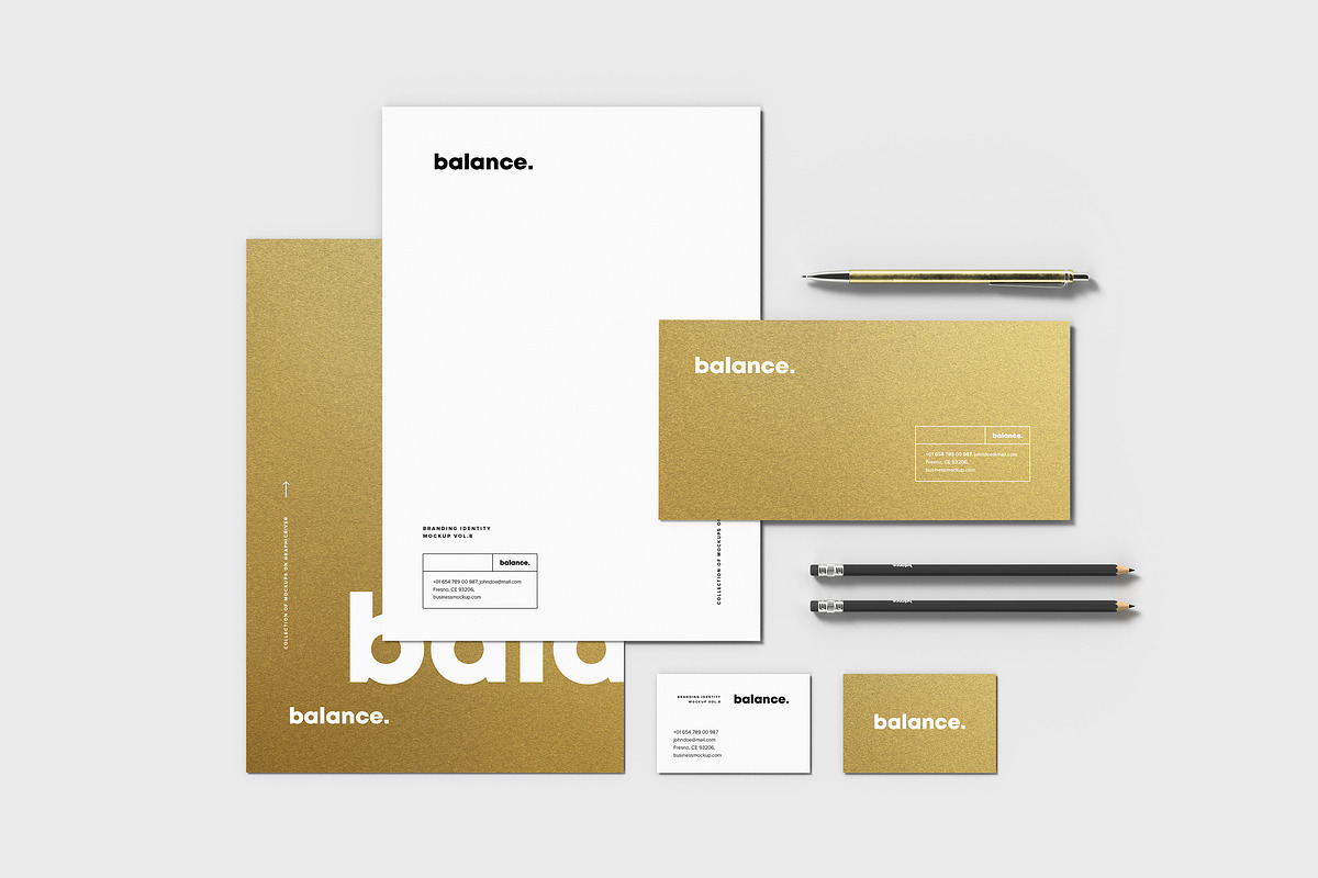 Stationery Branding Mockup 7, a Pens & Pencil Mockup by Yogurt86 (Photo 10 of 14)