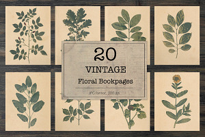 Vintage Herbarium, Floral Images