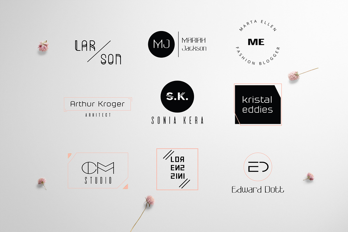 Feminine Chic Logo Templates, a Branding & Logo Template by IsikChic (Photo 6 of 9)