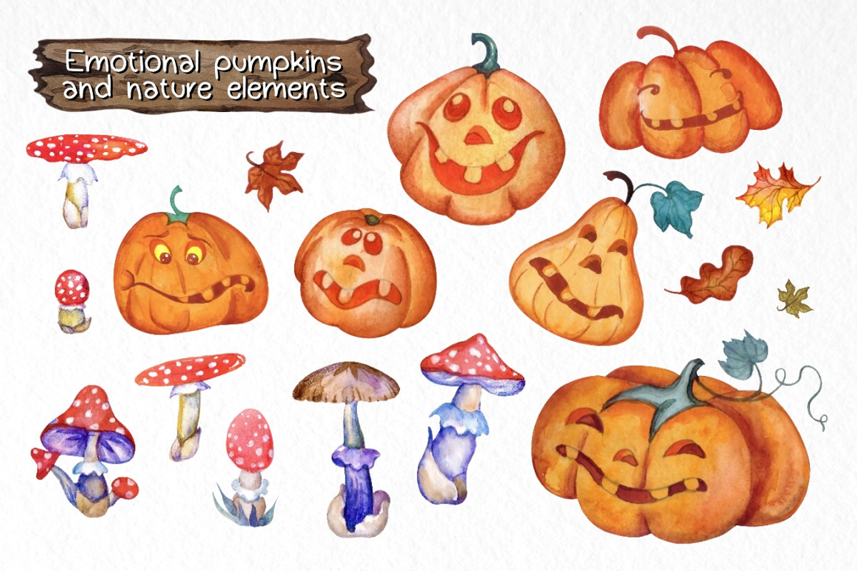 Halloween Watercolor Super Pack, an Animal Illustration by Warm Hearted Studio (Photo 3 of 10)
