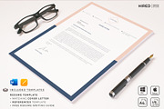 Creative CV Resume Template + icons, a Resume Template by HIRED Design Studio (Thumbnail 6 of 12)