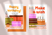 Happy birthday cards designs set, an Object Illustration by Good Studio (Thumbnail 15 of 17)