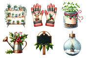Christmas Indoor Gardening Clipart, an Illustration by Daily.Designs (Thumbnail 4 of 5)