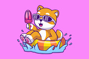 Cute Shiba Inu Dog Cartoon, an Animal Illustration by Artstorystudio (Thumbnail 3 of 7)