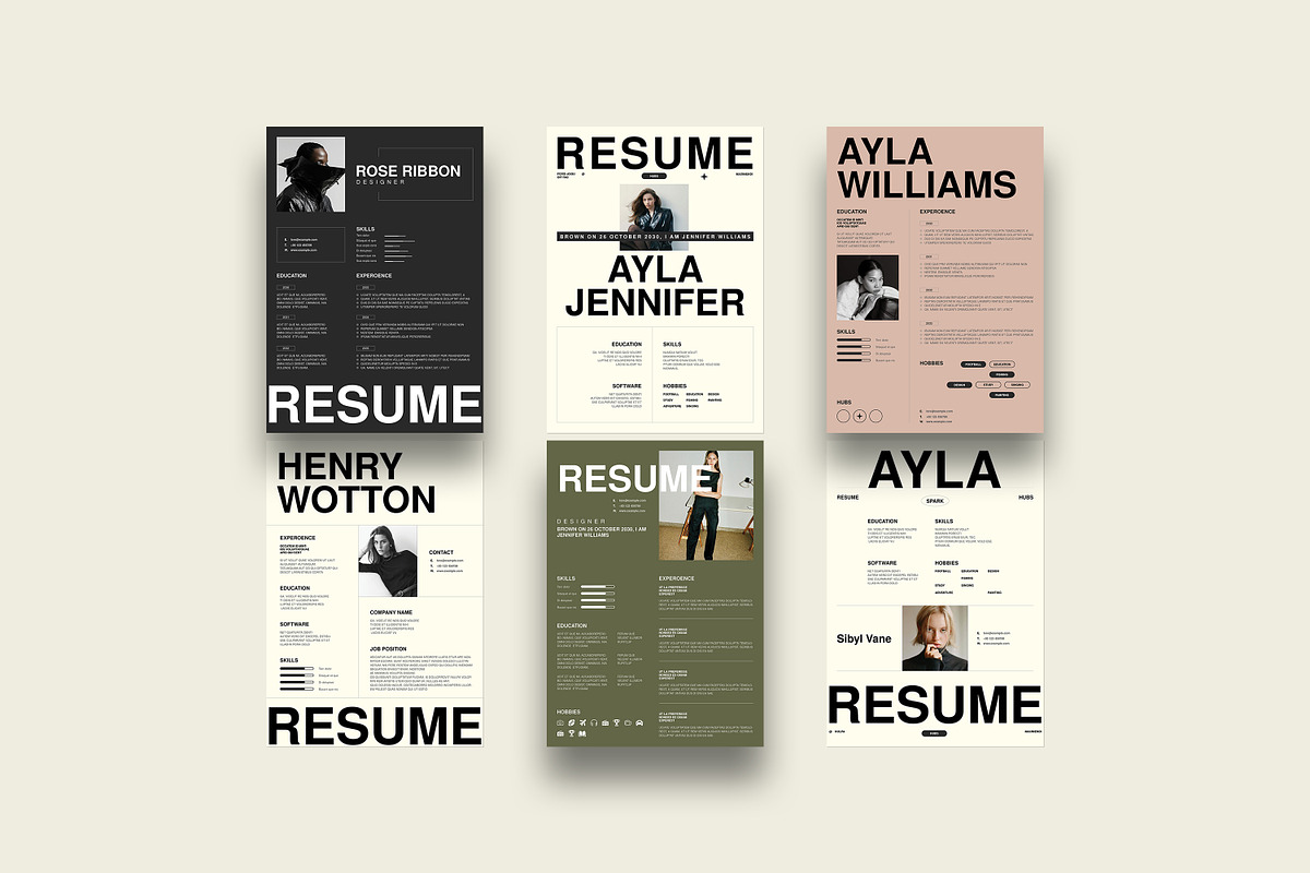 AYLA | Resume Kit, a Resume Template by SparkPro (Photo 5 of 7)