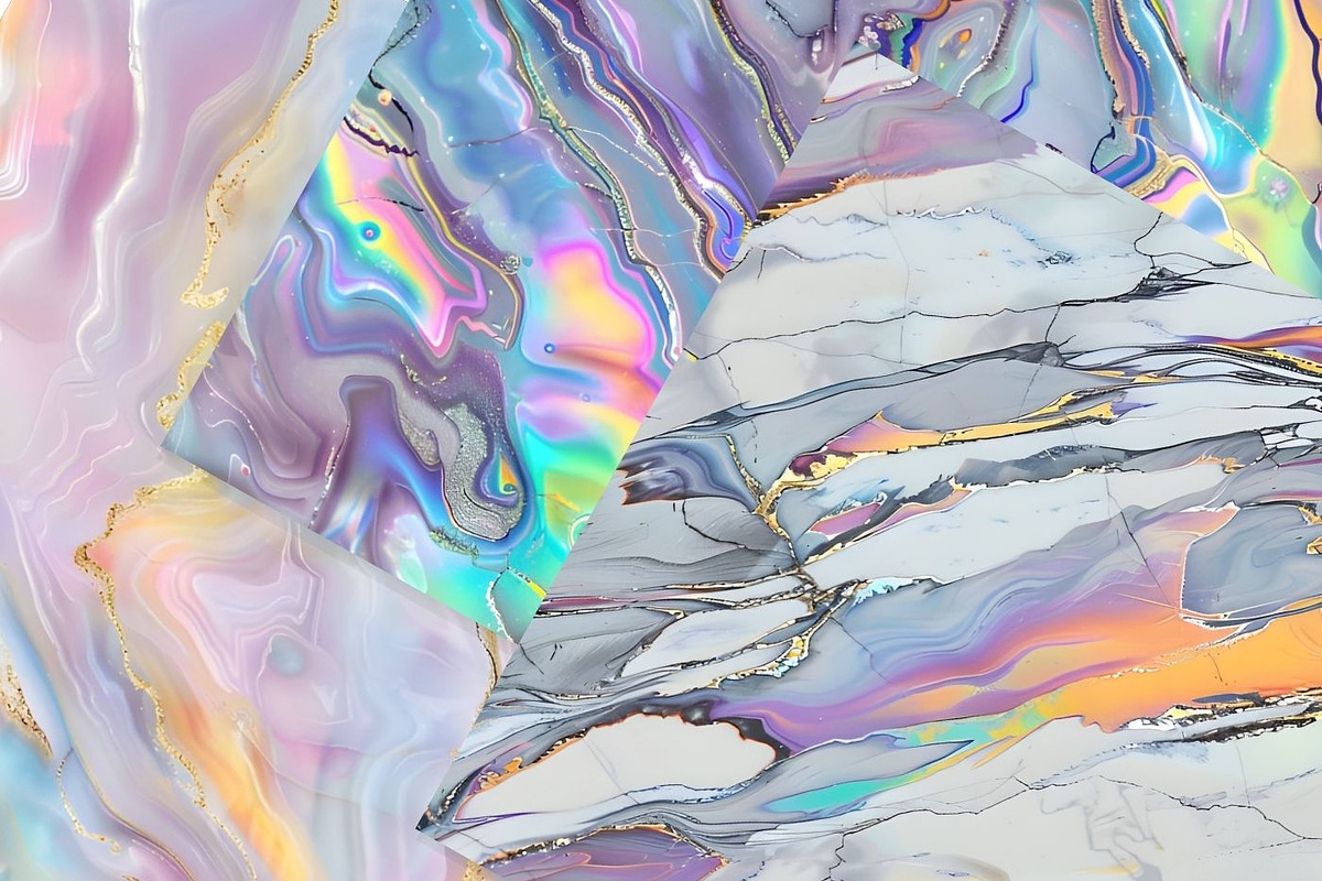 24 Holographic Opal Marble Pattern, a Pattern Graphic by UniqueMe (Photo 16 of 19)