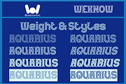 Aquarius font, a Font by weknow (Thumbnail 7 of 8)