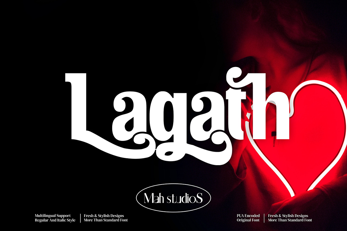 Lagath - Serif style font, a Serif Font by mahstudios (Photo 1 of 8)