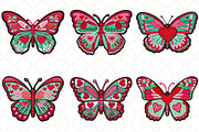 Crochet Valentines Butterfly Clipart, an Illustration by Black Bird Studio (Thumbnail 5 of 6)