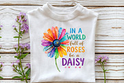 In a World Full of Roses Be a Daisy, an Illustration by DreamCafeArt (Thumbnail 3 of 7)