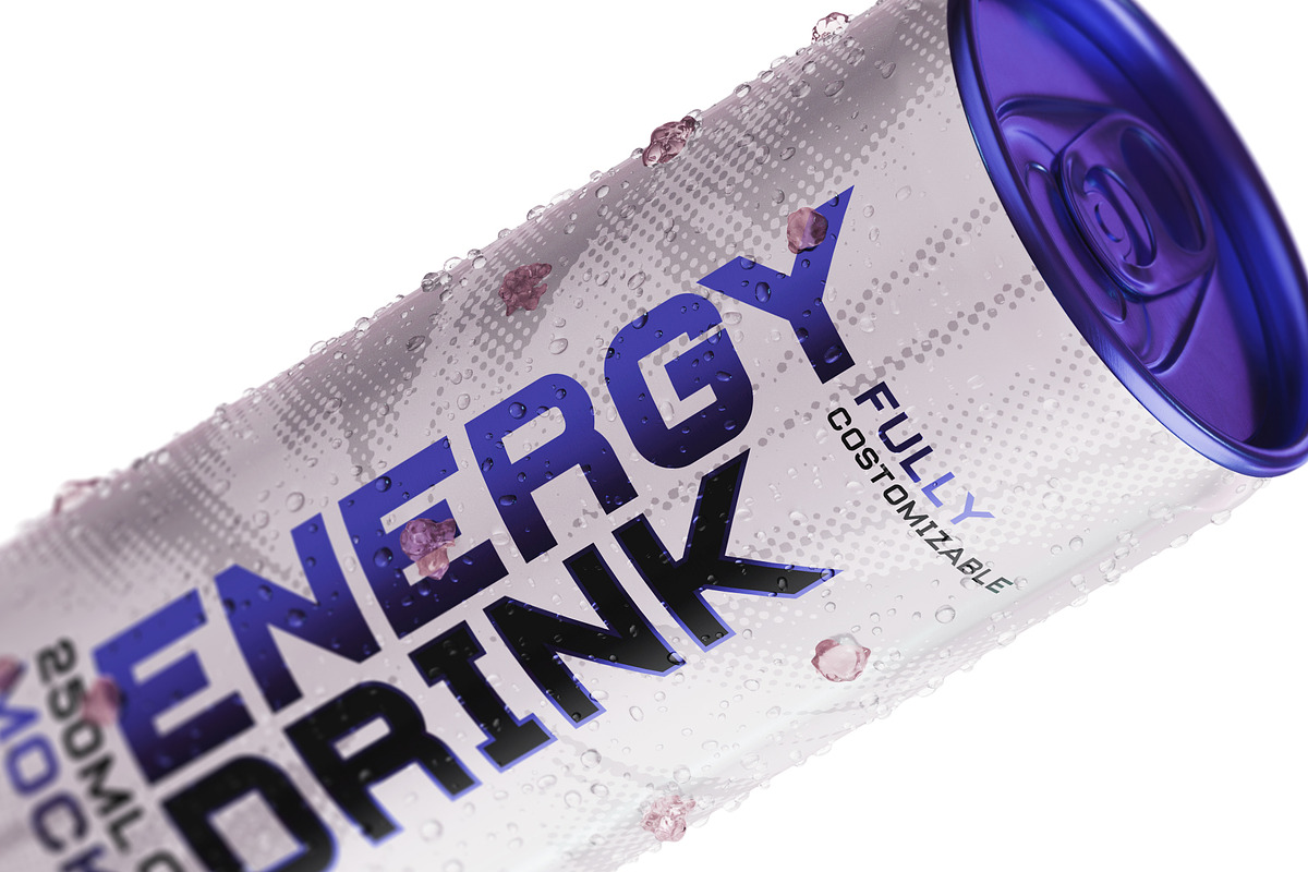 Energy Drink Mockup, a Packaging Mockup by HexenDesigns (Photo 1 of 11)
