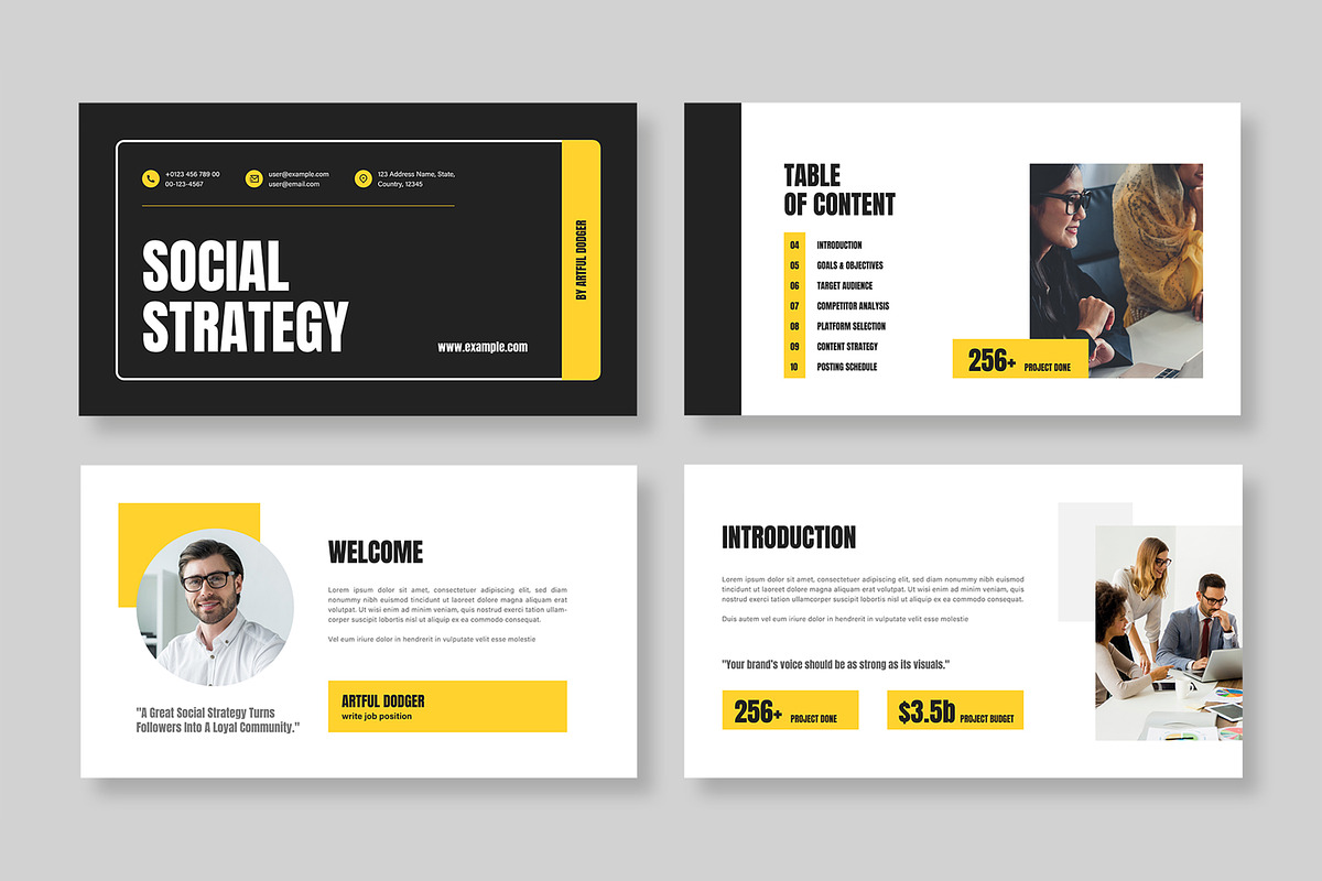 Social Media Strategy Presentation, a Presentation Template by MightyDesign (Photo 2 of 9)