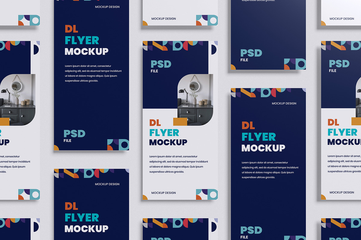 DL Flyer Mockup, an Advertising Mockup by xavier_studio (Photo 4 of 5)