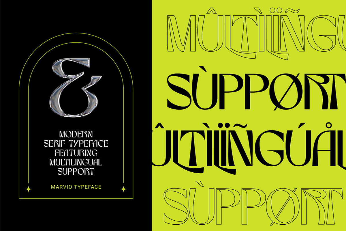 Marvio - Modern Display Typeface, a Font by Surplus Type Co (Photo 11 of 11)