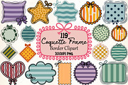 Coquette Frame Border Clipart, an Illustration by CrexoraLab (Thumbnail 1 of 5)