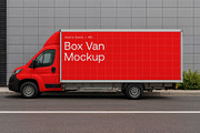 Box Van Mockup M25, an Advertising Mockup by Asketic (Thumbnail 1 of 3)