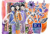 Petal Paper Dolls: Artsy Paper Dolls, a Person Illustration by NiiiNArt (Thumbnail 6 of 7)