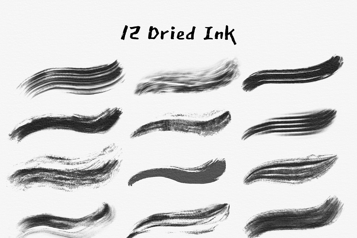 Procreate Japanese ink brush&stamps, a Brush Add-On by ProcreateiBox (Photo 5 of 11)