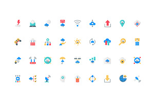 Cloud services, hardware and network, a Technology Illustration by Lemberg Vector
