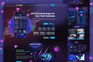 Crobile-Figma Cryptocurrency Website
