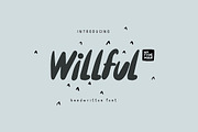 Willful Handwritten Brush Font, a Sans Serif Font by Mr.Typeman (Thumbnail 1 of 7)