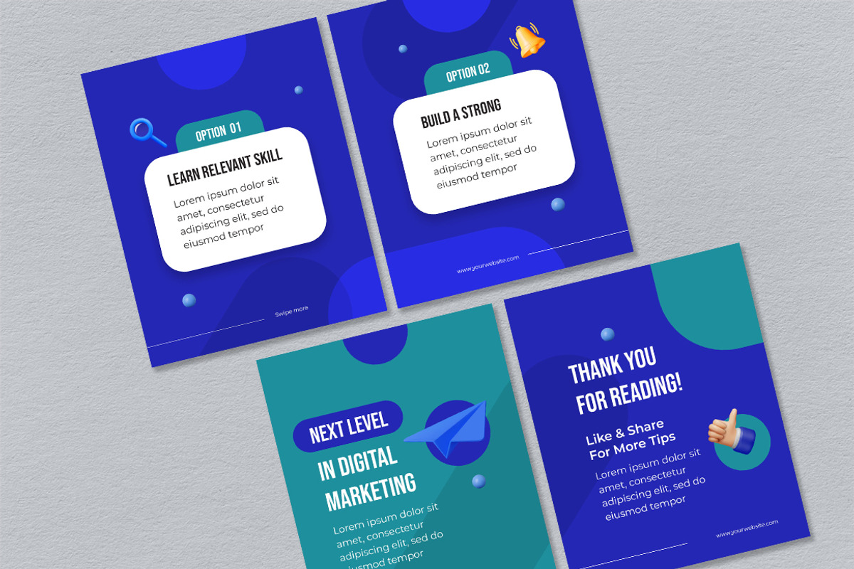 Green Marketing Instagram Carousel, a Social Media Template by UICreative (Photo 4 of 4)