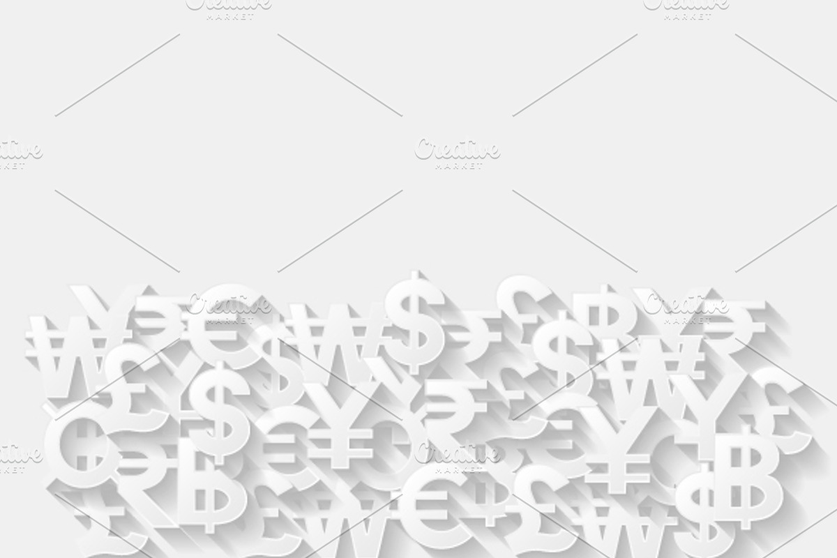 Set of backgrounds with currencies preview 3