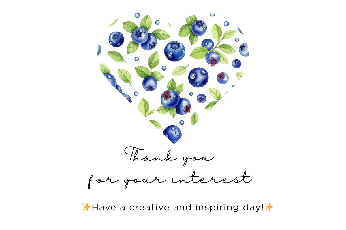 Watercolor Blueberry Seamless, an Illustration by Mashimara (Photo 4 of 4)