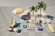 A Picnic at the Beach, an Object 3D Model by FuturePastCreatives (Thumbnail 1 of 8)