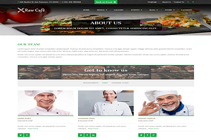 Raw Caf-Bootstrap Theme Restaurant