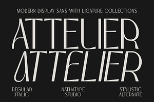 Attelier, a Sans Serif Font by Nathatype