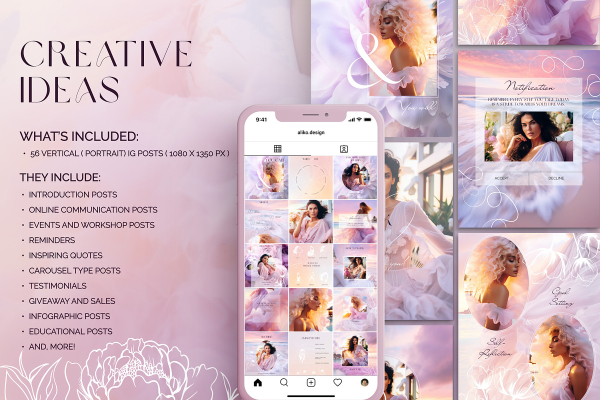 Instagram Post Template | Life Coach, a Social Media Template by Under My Cozy Roof (Photo 3 of 10)