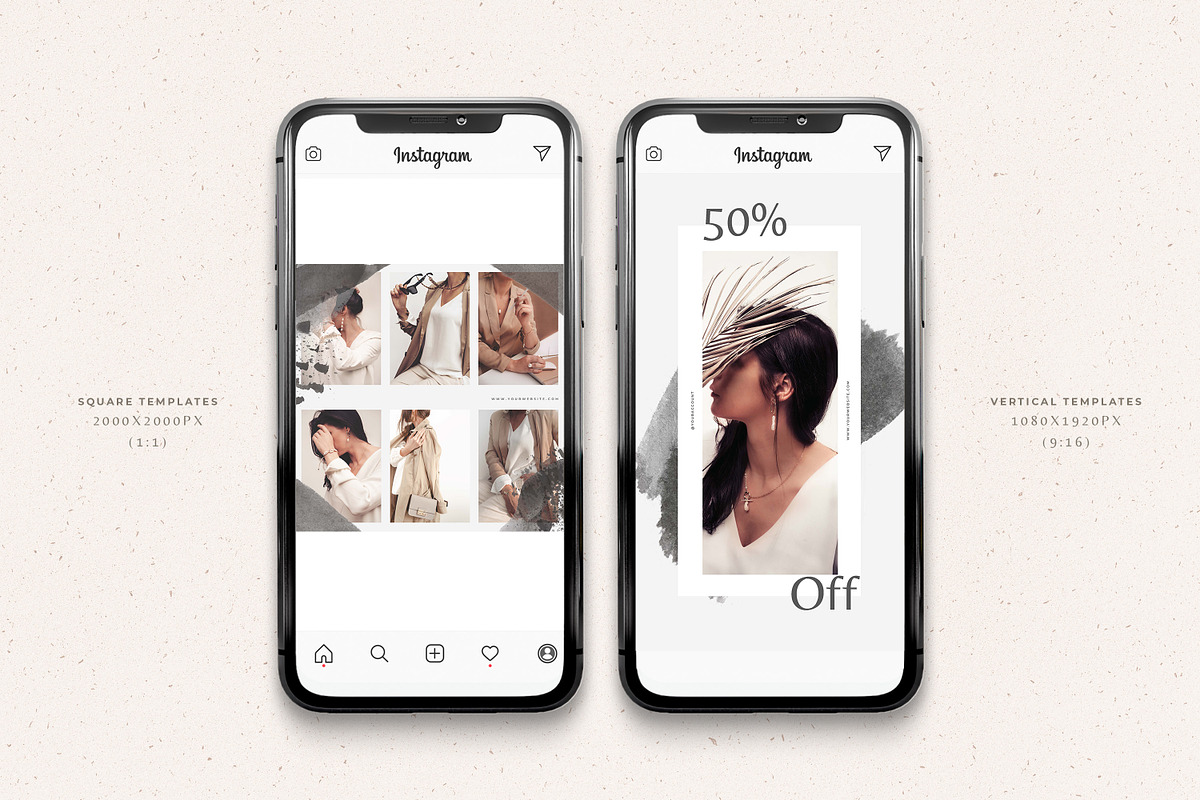 Watercolor Social Media Templates, a Social Media Template by AndrewPixel (Photo 3 of 10)