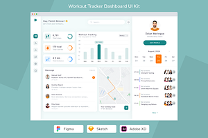 Workout Tracker Dashboard UI Kit