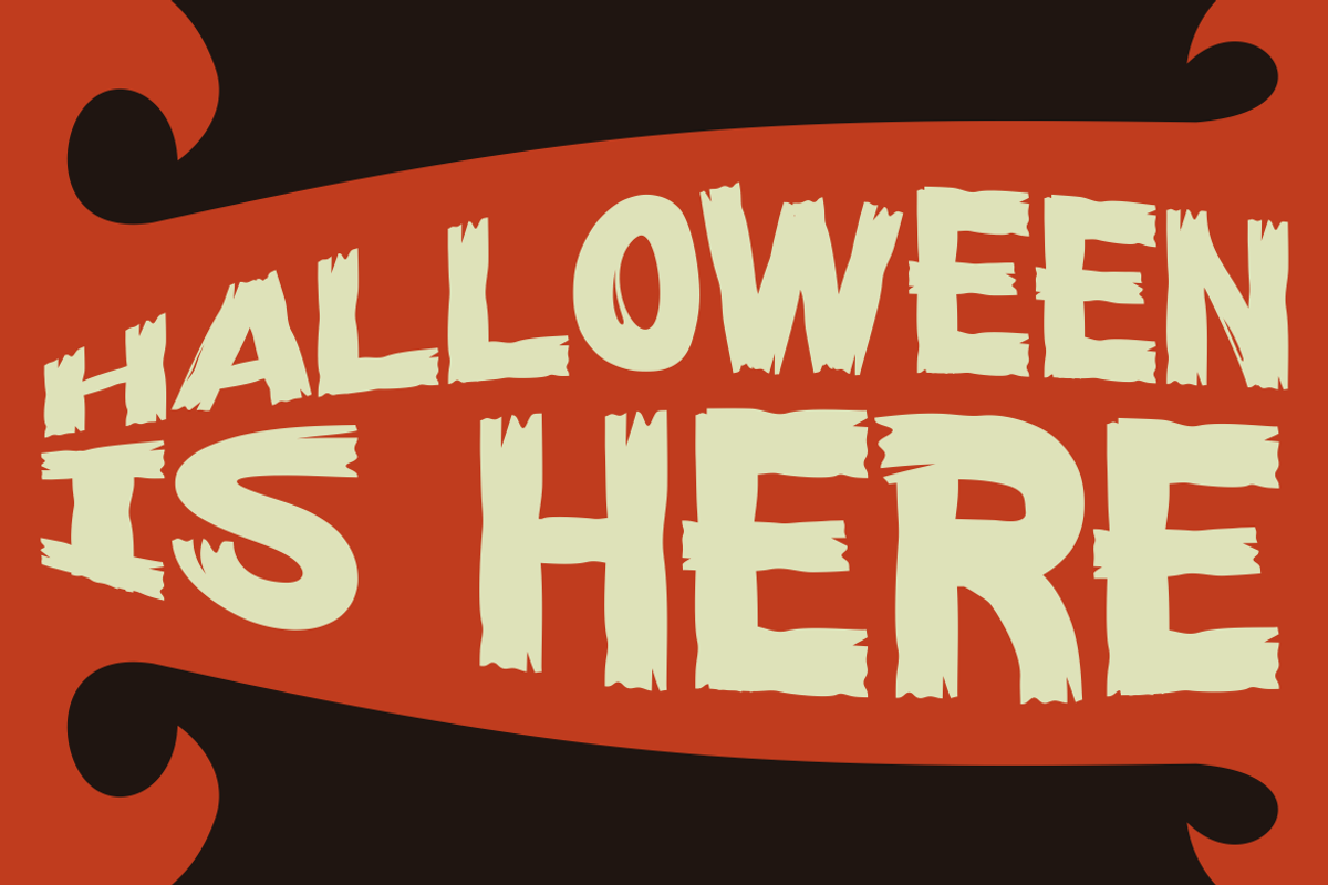 Trick or Dead - Modern Spooky Font, a Handwritten Font by MaikoHatta (Photo 2 of 5)