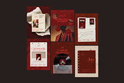 Burgundy Social Media Manager Post, a Social Media Template by And Done Studio (Thumbnail 2 of 8)
