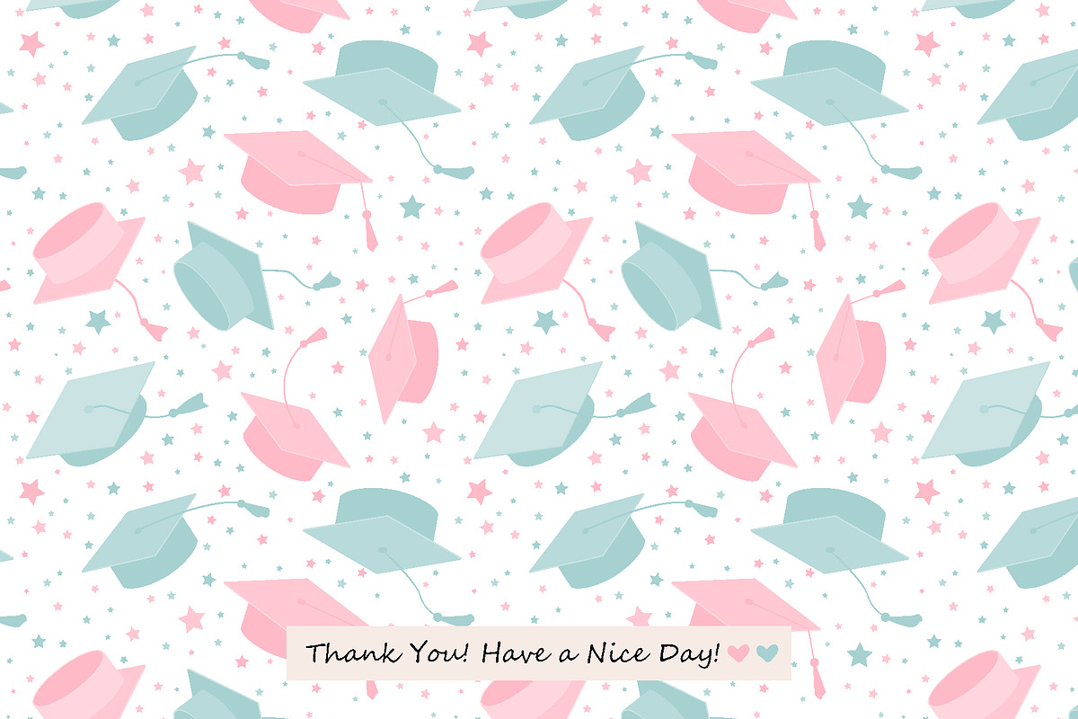 Gender Reveal Graduate Patterns Set, a Pattern Graphic by Toltemara (Photo 3 of 3)