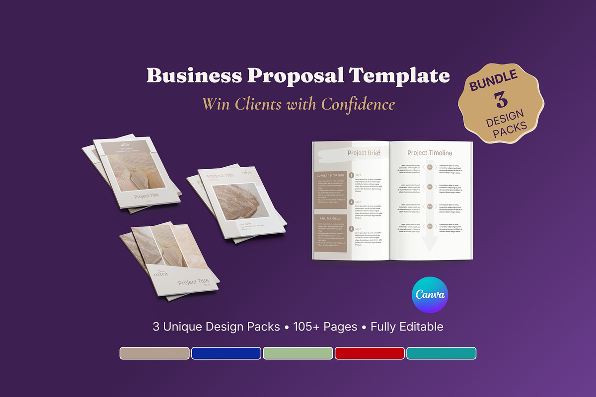 Business Proposal Bundle 3 Packs, a Brochure Template by B2 Studio (Photo 1 of 18)