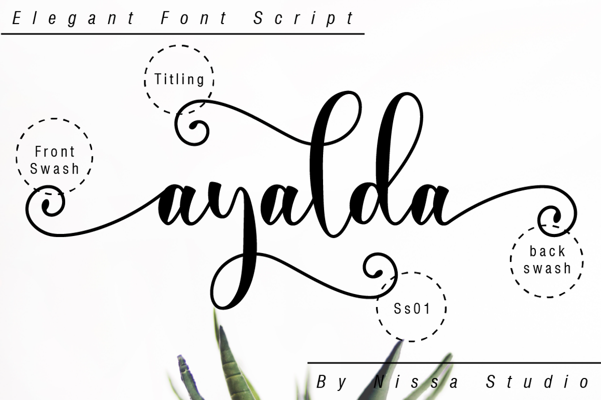 Ayalda Script, a Script Font by Nissa Studio (Photo 10 of 12)