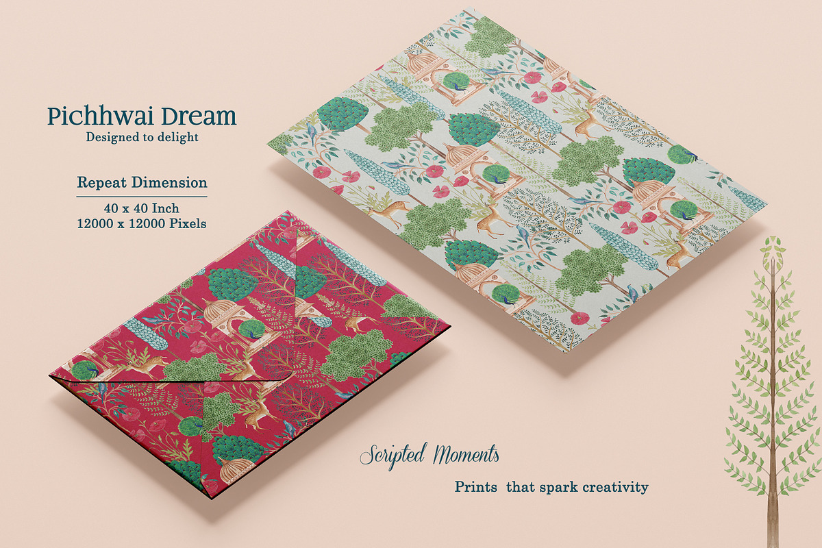 Pichhwai Dream Prints & Patterns, a Pattern Graphic by GND ART STUDIO (Photo 3 of 8)