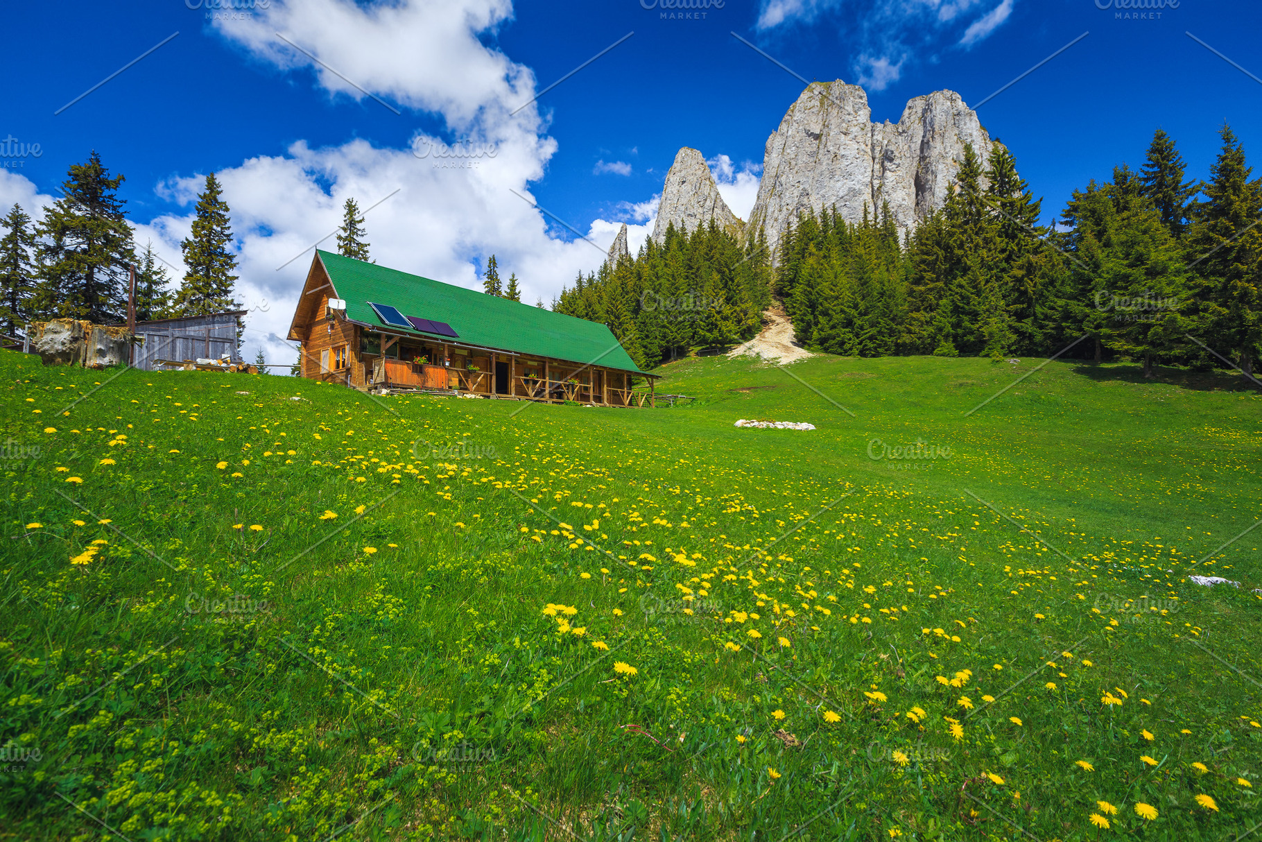 Summer scenery with high cliffs, an Architecture Photo by Alpine Dreams
