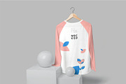 Buttoned Full Sleeve T-Shirt Mockups, a Shirt Mockup by megostudi0 (Thumbnail 2 of 5)